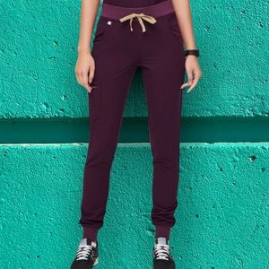 FIGS Zamora Scrub Pant Deep Purple Small Petite NWT